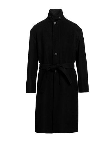 HEVÒ Coat Black 80% Virgin Wool, 20% Polyamide