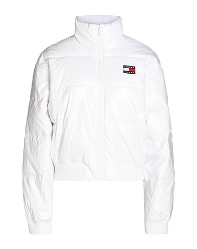 TOMMY JEANS Shell  jacket White 60% Polyamide, 40% Polyurethane