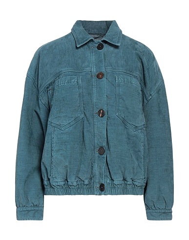 HIGH Blouson Bleu-gris 66% Coton, 32% Lin, 2% Élasthanne, Polyester