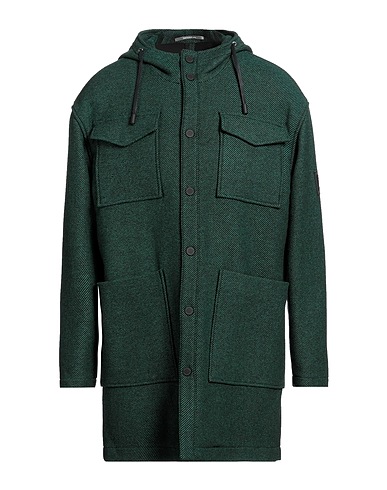 HAVANA & CO. Cappotto Verde 35% Lana, 32% Poliestere, 26% Acrilico, 5% Poliammide, 2% Altre Fibre