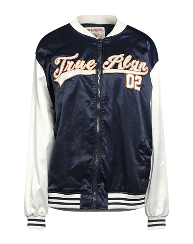 TRUE RELIGION Bomberjacke Marineblau 100% Polyester