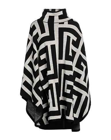 BALMAIN Cape 55% Merino Wool, 40% Linen, 5% Polyamide