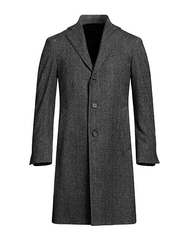 LARDINI Coat Black 45% Wool, 20% Acrylic, 15% Polyester, 15% Nylon, 5% Other Fibres