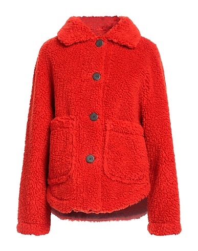 CARACTÈRE Teddy Coat Red 100% Polyester