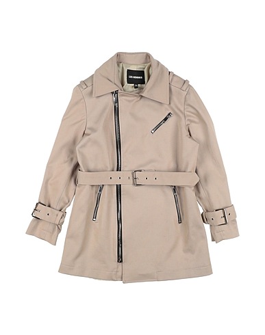 LES HOMMES Full-length jacket Khaki 98% Cotton, 2% Elastane