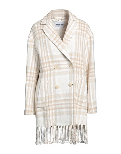 DONDUP Coat Ivory 80% Cotton, 20% Polyester