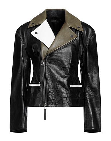 MARNI Biker jacket Black 100% Calfskin