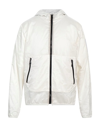 COOPERATIVA PESCATORI POSILLIPO ブルゾン ホワイト コットン 45% / ポリウレタン 29% / ナイロン 21% / ポリエステル 5%