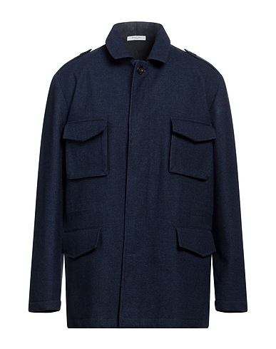 BOGLIOLI Coat Midnight blue 100% Virgin Wool