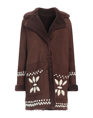 VINTAGE DE LUXE Blouson peau lainée Chocolat 100% Mouton