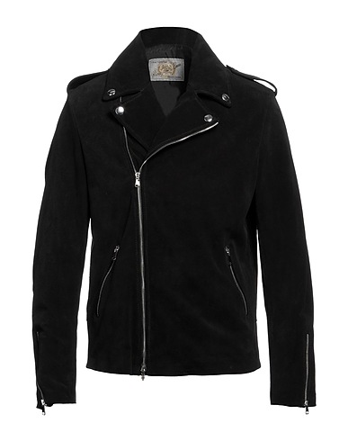 VINTAGE DE LUXE Biker jacket Black 100% Viscose