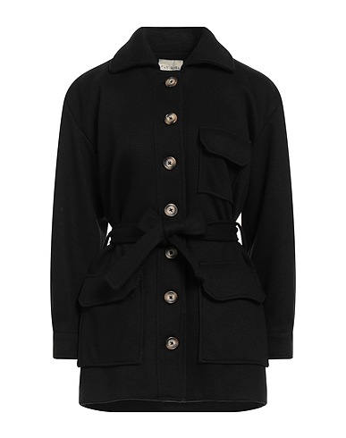 FLY GIRL Cappotto Nero 100% Poliestere