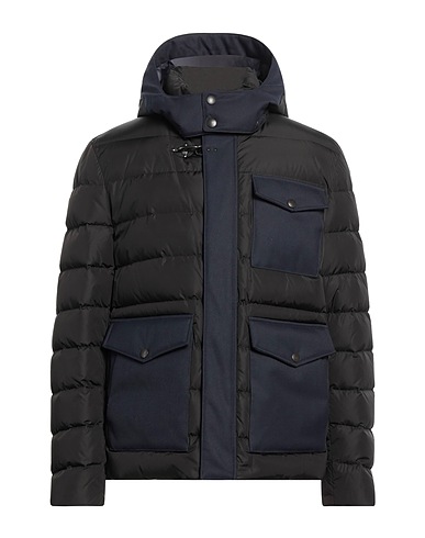 FAY Shell jacket Black 100% Polyamide, Polyester, Viscose