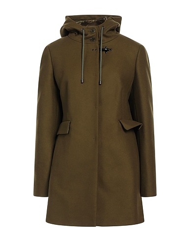 FAY Coat Military green 80% Virgin Wool, 20% Polyamide