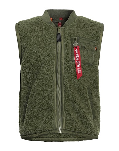 ALPHA INDUSTRIES Teddy Coat Military green 100% Polyester