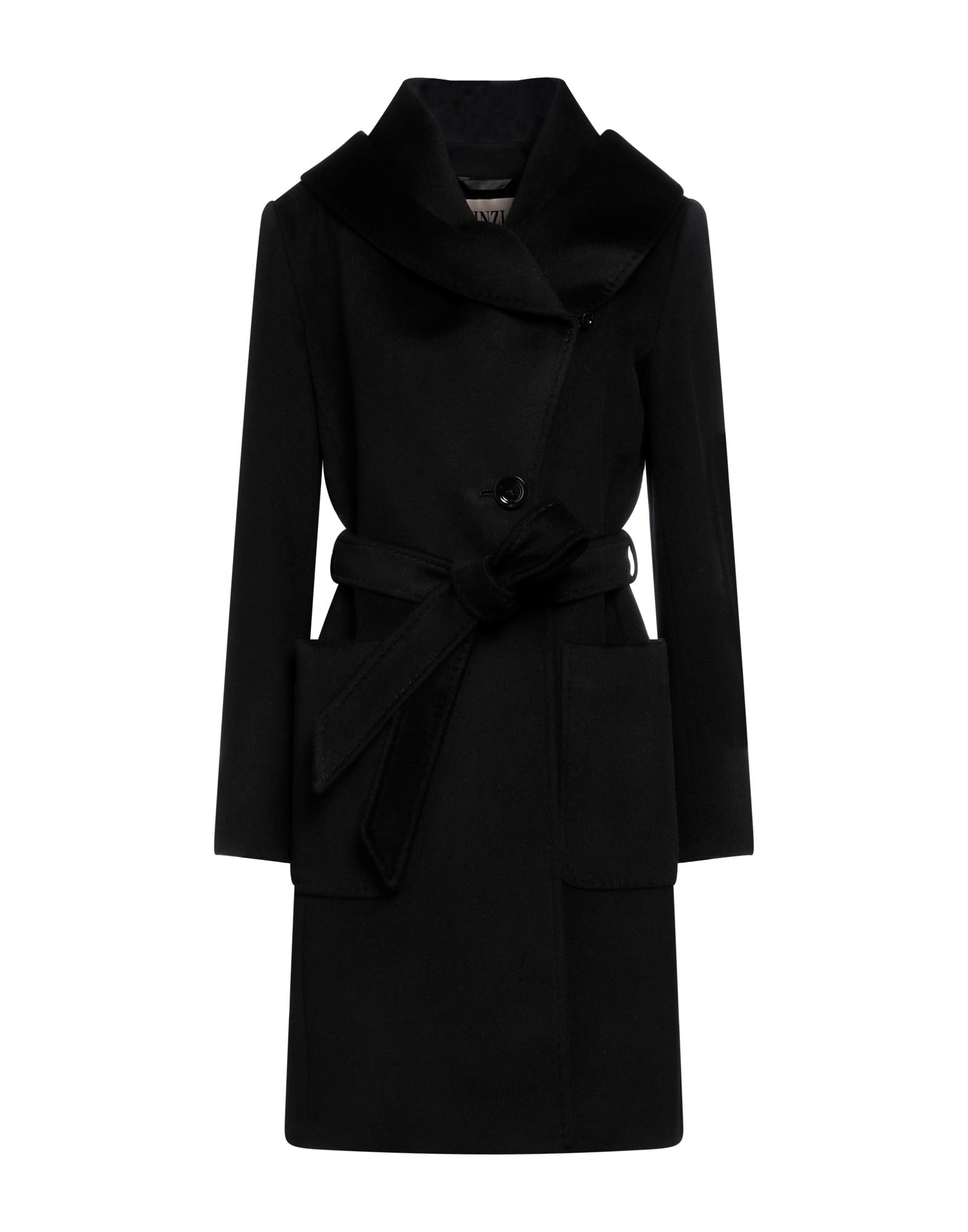 【関税 送料無料】CINZIA ROCCA フリル ライトコート CINZIA ROCCA | Midnight blue Women's Coat | YOOX