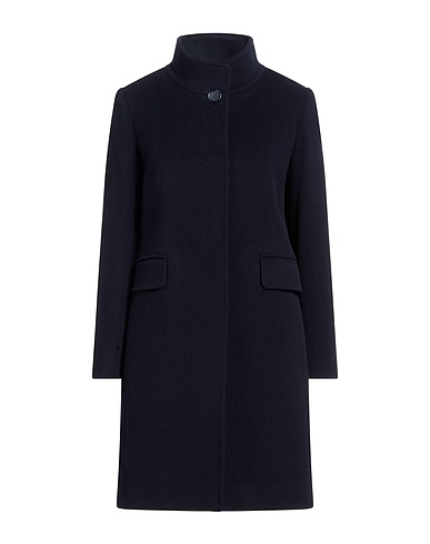 CINZIA ROCCA Coat Midnight blue 70% Wool, 20% Polyamide, 10% Cashmere