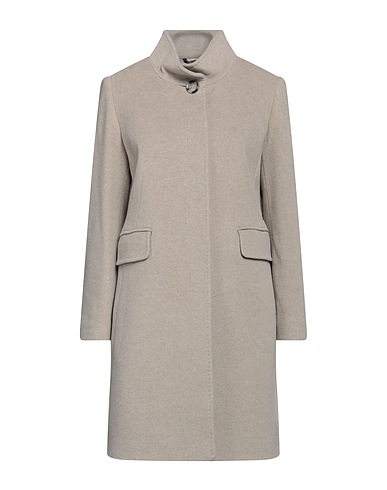 CINZIA ROCCA Coat Khaki 70% Wool, 20% Polyamide, 10% Cashmere