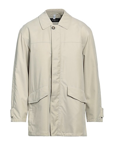 1911 LUBIAM CERIMONIA Full-length jacket Beige 50% Polyester, 50% Polyamide