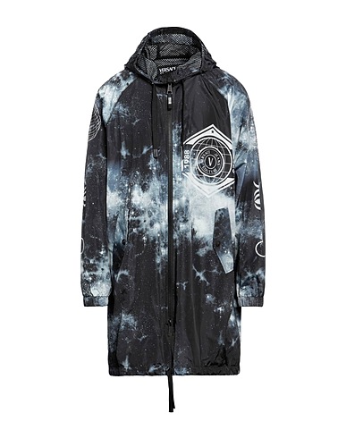 VERSACE JEANS COUTURE Full-length jacket Black 100% Polyester