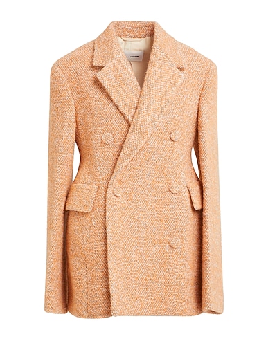 JIL SANDER Coat Apricot 48% Virgin Wool, 19% Mohair wool, 19% Alpaca wool, 14% Polyamide