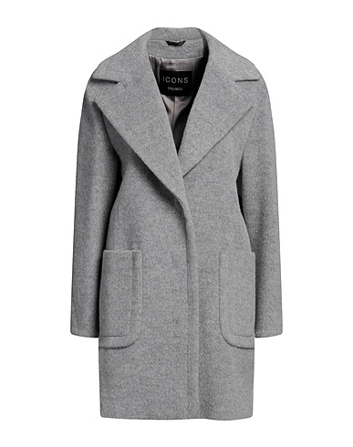 CINZIA ROCCA Coat Grey 37% Virgin Wool, 33% Alpaca wool, 30% Polyamide