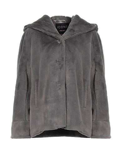 CINZIA ROCCA Teddy Coat Grigio 100% Poliestere