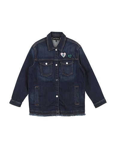 EMPORIO ARMANI Denim jacket Blue 98% Cotton, 2% Elastane