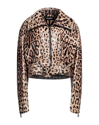 DOLCE&GABBANA Blouson Camel 100% Peau d'anguille