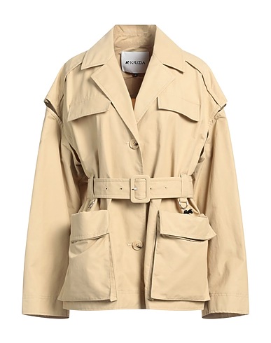 KRIZIA Overcoats & Trench Coats 65% Cotton, 35% Polyamide