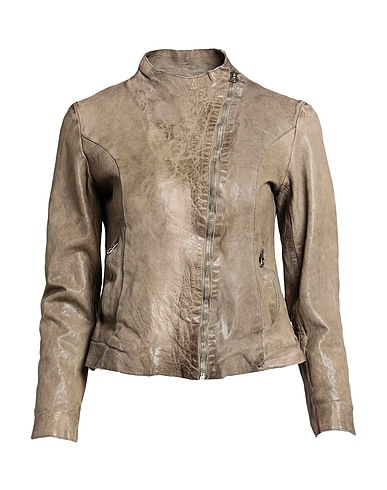 MASTERPELLE Giacca biker Grigio Pelle