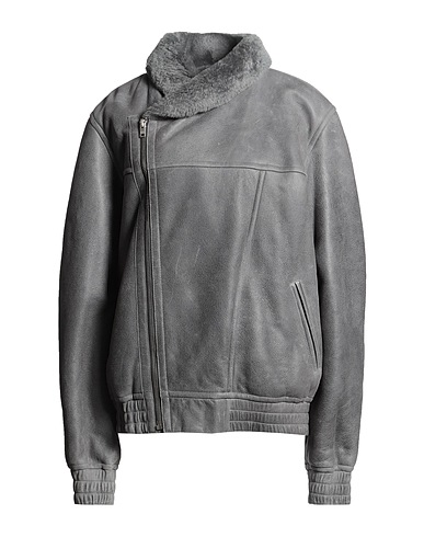 ISABEL MARANT Biker jacket Grey 100% Lambskin