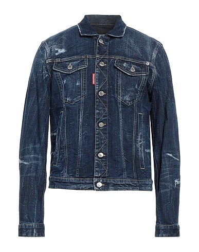 DSQUARED2 Giubbotto jeans Blu 99% Cotone, 1% Elastan