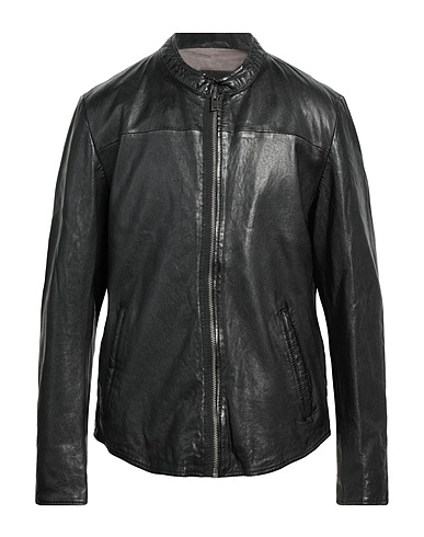 FREAKY NATION バイカージャケット ブラック 革 100%