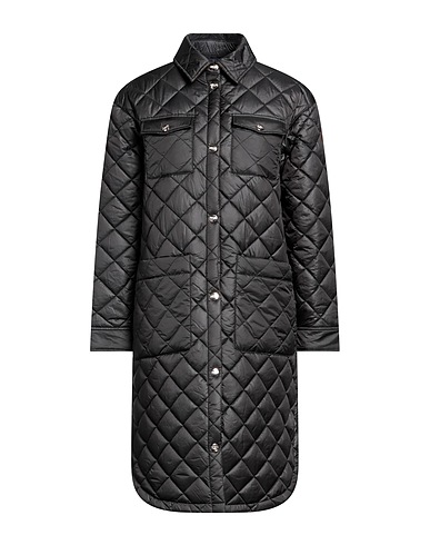 HUSKY Coat Black 100% Polyester, Cotton, Elastane