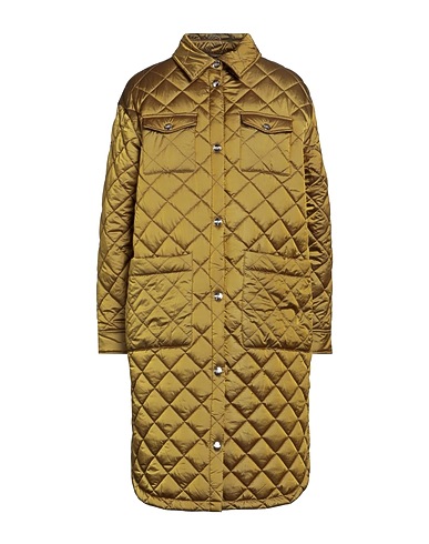 HUSKY Coat Military green 100% Polyester, Cotton, Elastane