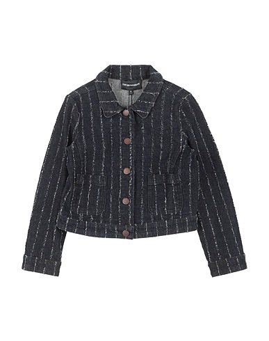 EMPORIO ARMANI Denim jacket Blue 99% Cotton, 1% Elastane