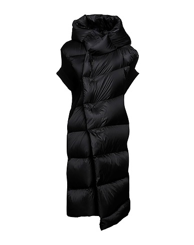 RICK OWENS Пуховик Чёрный 100% Полиамид, Кашемир, Шерсть