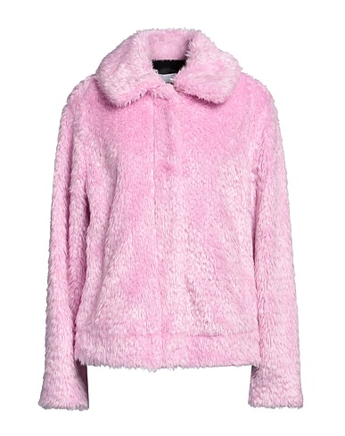 MSGM Teddy Coat Pink 41% Polyester, 34% Modacrylic, 25% Acrylic