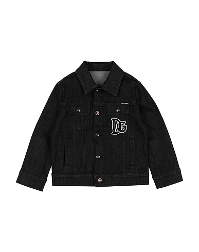 DOLCE&GABBANA Denim jacket Black 97% Cotton, 3% Elastane, Polyester, Viscose