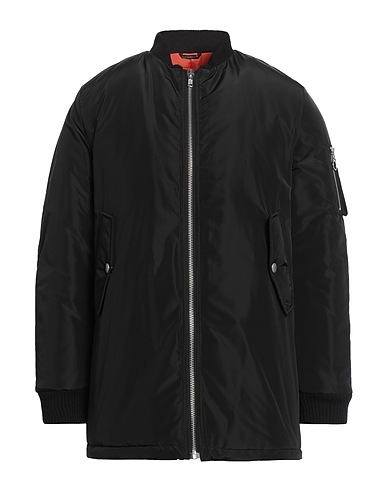 DANIELE ALESSANDRINI HOMME Jacket Black 100% Polyester, Acrylic, Wool