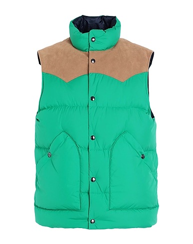 WOOLRICH Shell jacket WESTERN DOWN VEST
 Green 100% Polyester, Polyurethane