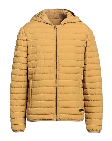 TRUSSARDI Shell jacket Mustard 100% Polyamide, Polyurethane resin