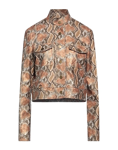 GAI MATTIOLO Jacket Beige 60% Polyurethane, 40% Polyester