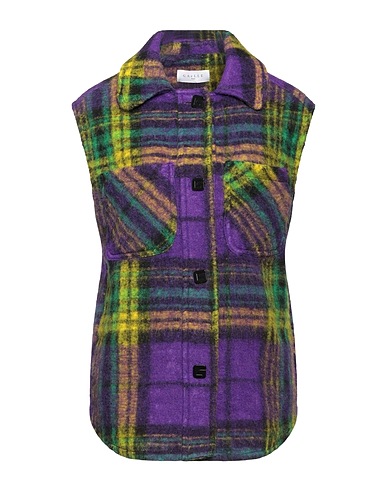 GAëLLE Paris Waistcoat Purple 68% Wool, 32% Polyester