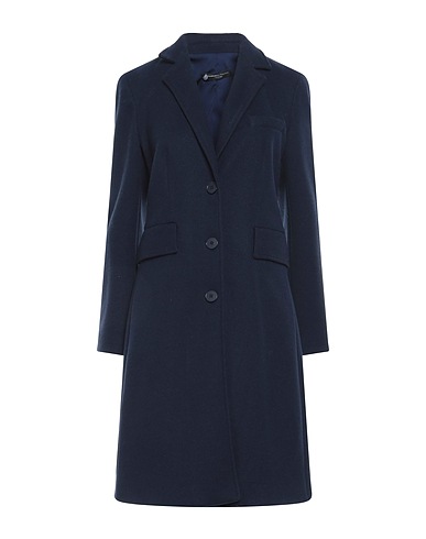 COMPAGNIA ITALIANA Coat Navy 100% Polyester