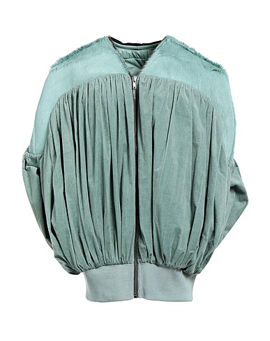 RICK OWENS Bomber Verde salvia 69% Cotone, 31% Viscosa, Pelle
