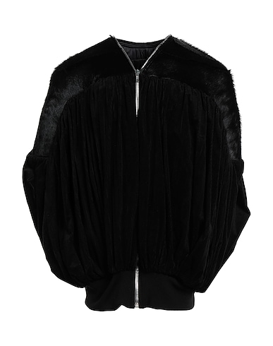RICK OWENS Bomber 69% Cotton, 31% Viscose, Leather