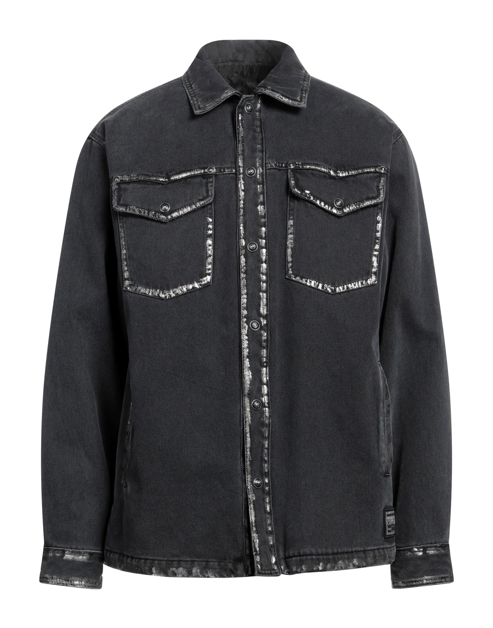 ジャケット・アウター VERSACE JEANS COUTURE Black Denim Jacket Denim Blouson Jacket | VERSACE US