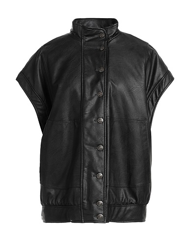 8PM Jacket Black 50% Polyurethane, 50% Viscose